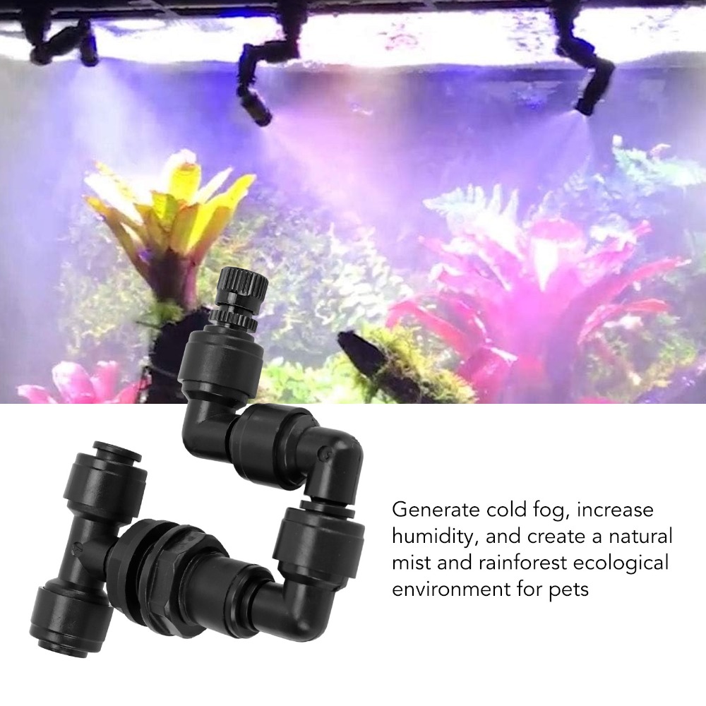 PP製爬虫類用フォガー、調整可能なノズル、ブラック、水槽用ミ - Misting Nozzle Reptile のレビューと価格